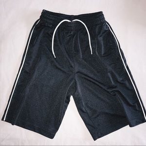 Black Vintage Mesh Gym Shorts